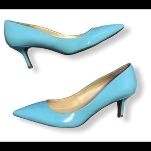 Marc Fisher Turquoise Kitten Heels Size 9.5